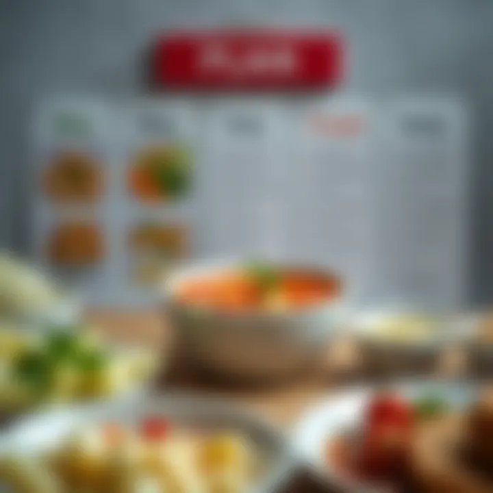 Structured Meal Plan Overview An organized 7-day meal plan featuring cabbage soup and various healthy foods