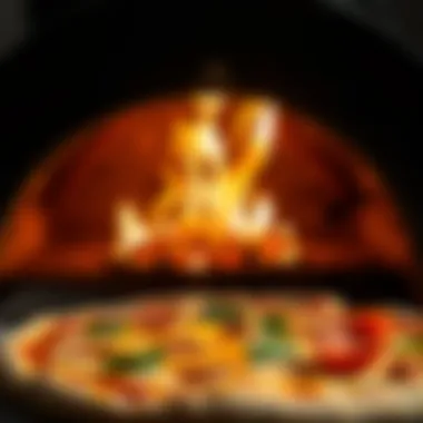 Masterpiece Pizza Fresh from the Oven A perfectly cooked pizza emerging from the oven