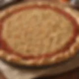 Close-up of Papa Murphy's gluten-free crust showcasing its texture and color