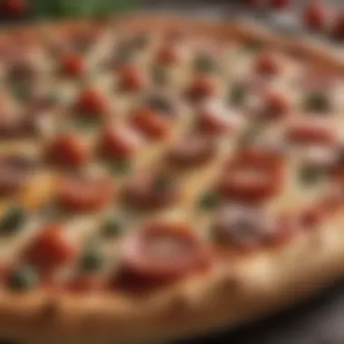 A close-up of fresh ingredients laid out for personal pizza customization.