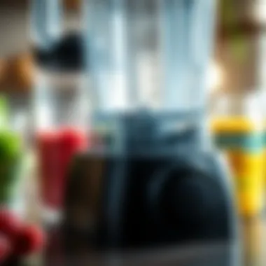 User-friendly controls on a personal blender highlighting usability