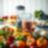 Fresh Ingredients for Smoothies Vibrant assortment of fruits and vegetables ready for blending