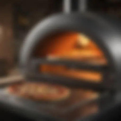 A state-of-the-art pizza oven showcasing innovative design.