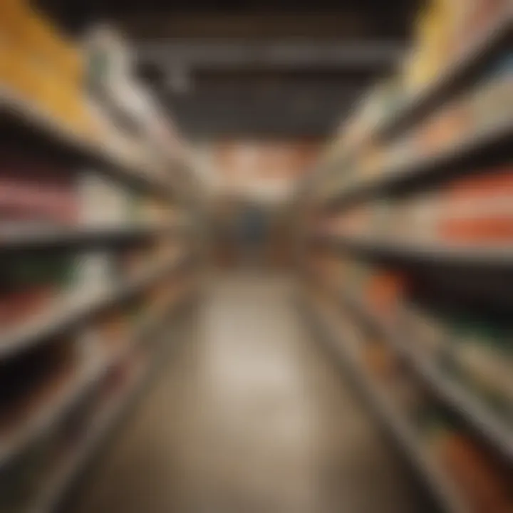 An organized aisle showcasing organic products