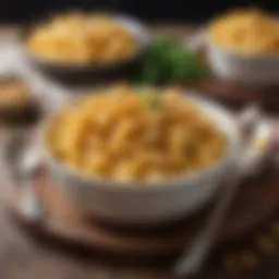 A sumptuous bowl of ricotta mac and cheese with golden crust