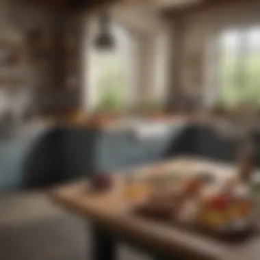 A serene kitchen environment featuring tools and spices for culinary creation.