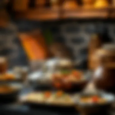 A rustic kitchen setting showcasing traditional cookware