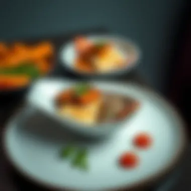 Elegant Presentation of Simple Yet Flavorful Dishes A beautifully plated simple dish that demonstrates the harmony of flavors and presentation.