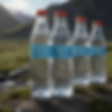 Bottles of Skyra Icelandic Spring Water showcasing distinct mineral clarity