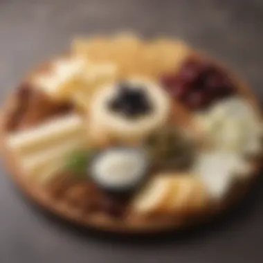 Assorted Keto-Friendly Snack Platter A vibrant platter of assorted keto-friendly snacks showcasing cheese, nuts, and olives.