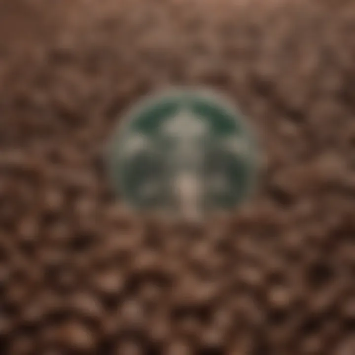 An array of Starbucks coffee beans and brewing equipment, illustrating the origins of their beverages