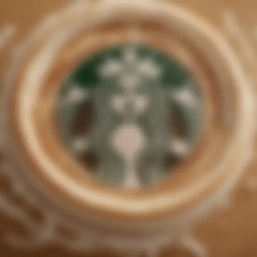 A close-up of a beautifully crafted Starbucks beverage showcasing intricate latte art