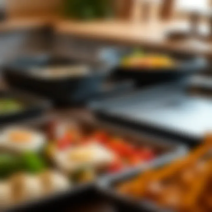 Multifunctional Trays for Versatile Cooking A collection of trays tailored for various culinary techniques