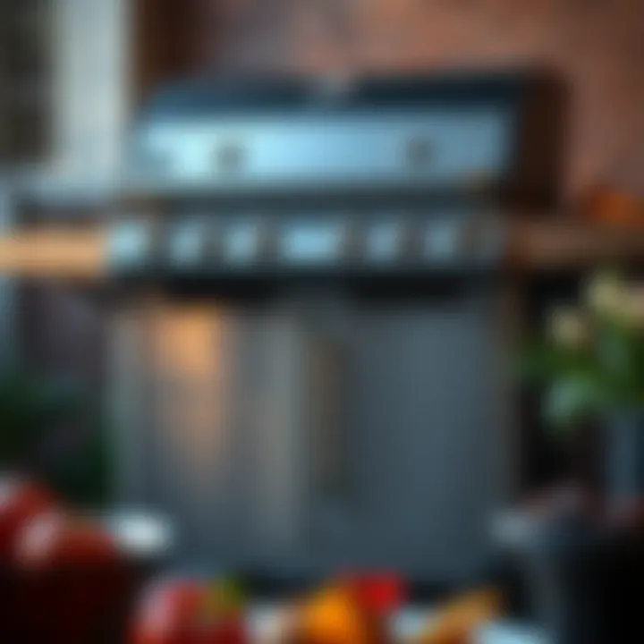 Versatile Duo Grill Design Duo gas charcoal grill showcasing dual fuel options