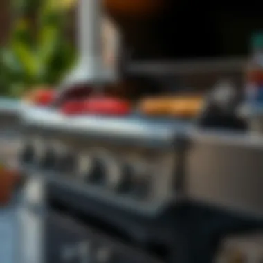 Innovative Features of Duo Grills Close-up of grill features and controls