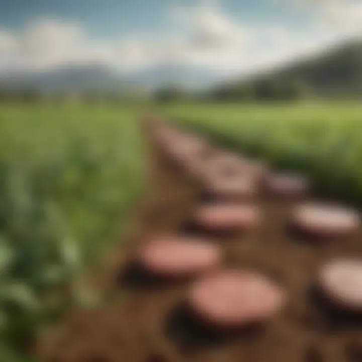 A green field representing the environmental benefits of choosing plant-based diets.