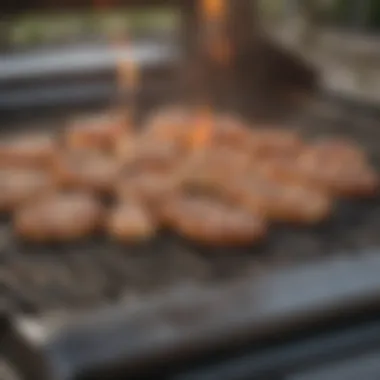 Grill performance showcasing even heat distribution