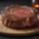 A beautifully marbled ribeye steak showcasing its rich texture and flavor.