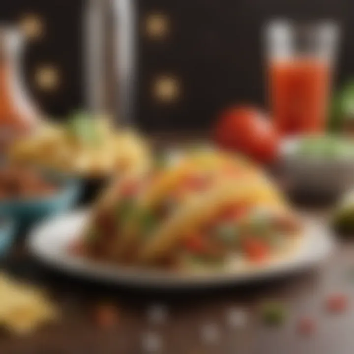 A home kitchen setting with ingredients for recreating Taco Bell flavors