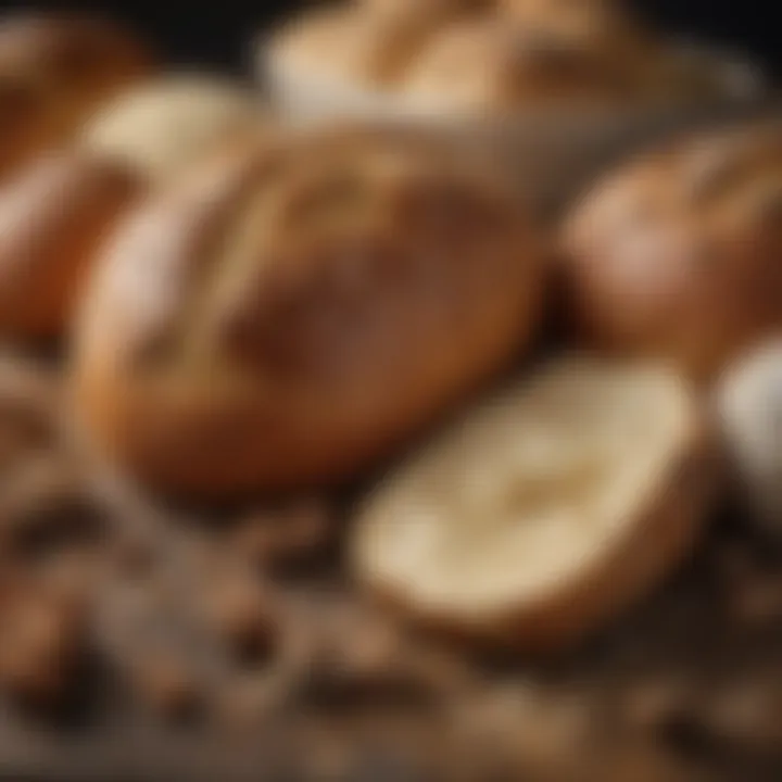 Close-up of diverse ingredients for baking