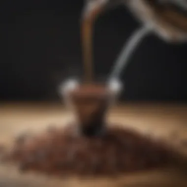 Understanding Coffee Extraction Close-up of coffee grounds revealing extraction nuances.
