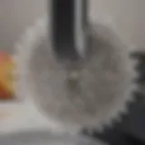 Close-up view of the Cuisinart shredding disc showcasing its sharp blades.