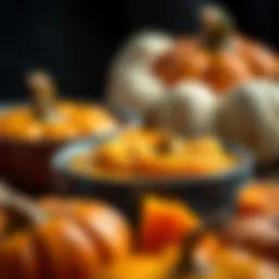 A vibrant bowl of pure pumpkin puree showcasing its rich texture