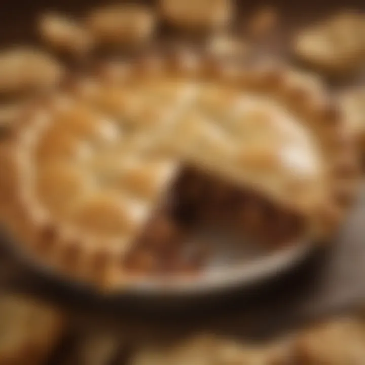 Close-up view of McDonald's Baked Pie filling revealing its rich texture