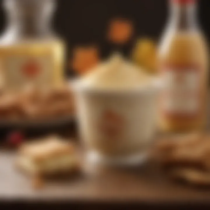 Infographic illustrating the history of maple cream