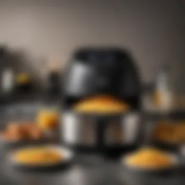 Versatile air fryer pressure cooker showcasing various dishes