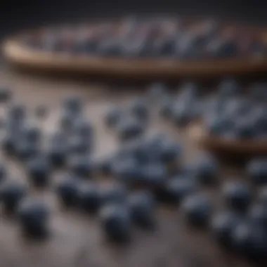 Nutritional Benefits A nutritional chart displaying the benefits of blueberries