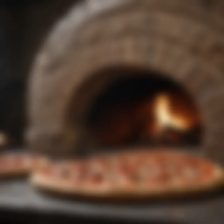 A beautifully crafted stone oven showcasing its intricate design and texture.