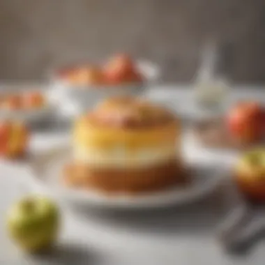 A creative dessert made from Swedish apples, showcasing their culinary versatility.