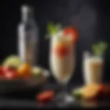 Elegant presentation of a White Bloody Mary in a sophisticated glass