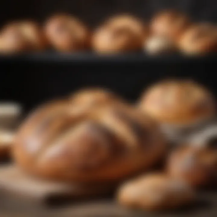 A selection of artisan bread types that can be baked in Le Creuset cookware