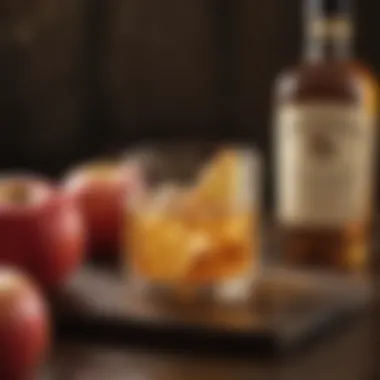 Decadent Apple Whiskey Infusion A dessert infused with apple whiskey