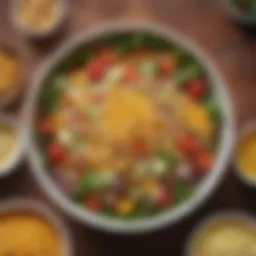 Colorful salad featuring canned corn