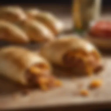 Golden Crust of Sausage Hot Pockets Delicious homemade sausage hot pockets with a golden crust
