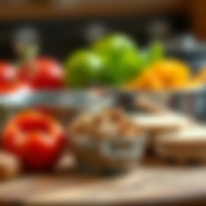 Close-up of materials used in all-purpose pots
