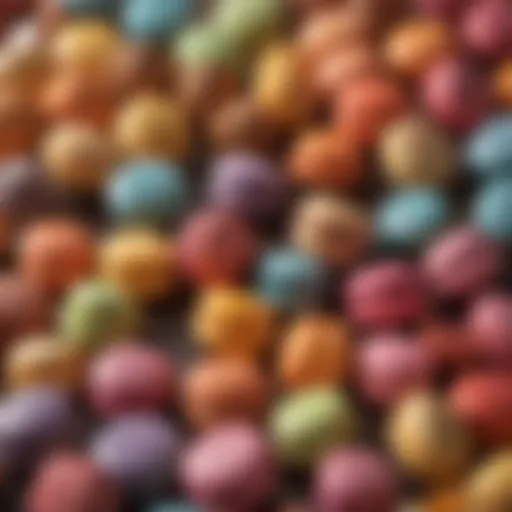 An array of colorful macaroons displayed elegantly.