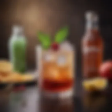 Creative cocktails showcasing unique ingredients