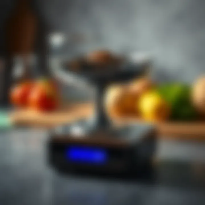 Compact scale showcasing features