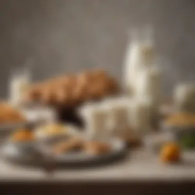 Exquisite Vegan Milk Recipes A beautifully arranged table setting with various vegan milk recipes