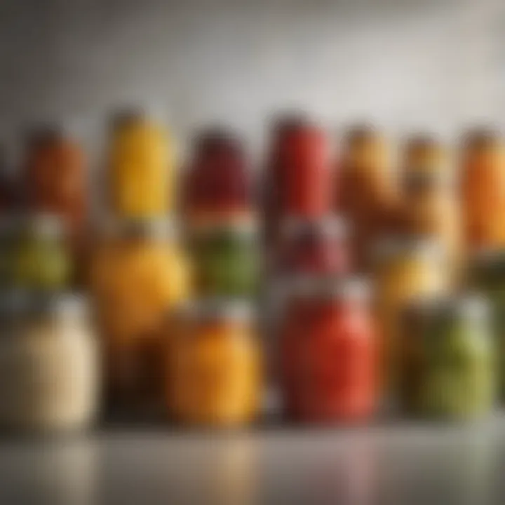 Variety of glass jar types for different food storage needs