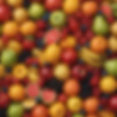 Colorful Fruits Supporting Weight Goals An assortment of colorful fruits showcasing healthy options