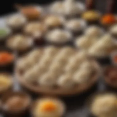 Assorted Xiaolongbao Ingredients An assortment of ingredients used for xiaolongbao filling