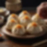 A delicate xiaolongbao showcasing its translucent skin