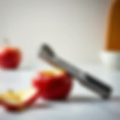 Sleek Design of the Farberware Apple Peeler Elegant Farberware apple peeler showcasing its sleek design