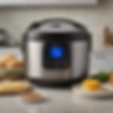 Close-up of the Farberware rice cooker's user-friendly interface