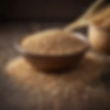 A plate of whole grains including oats and quinoa